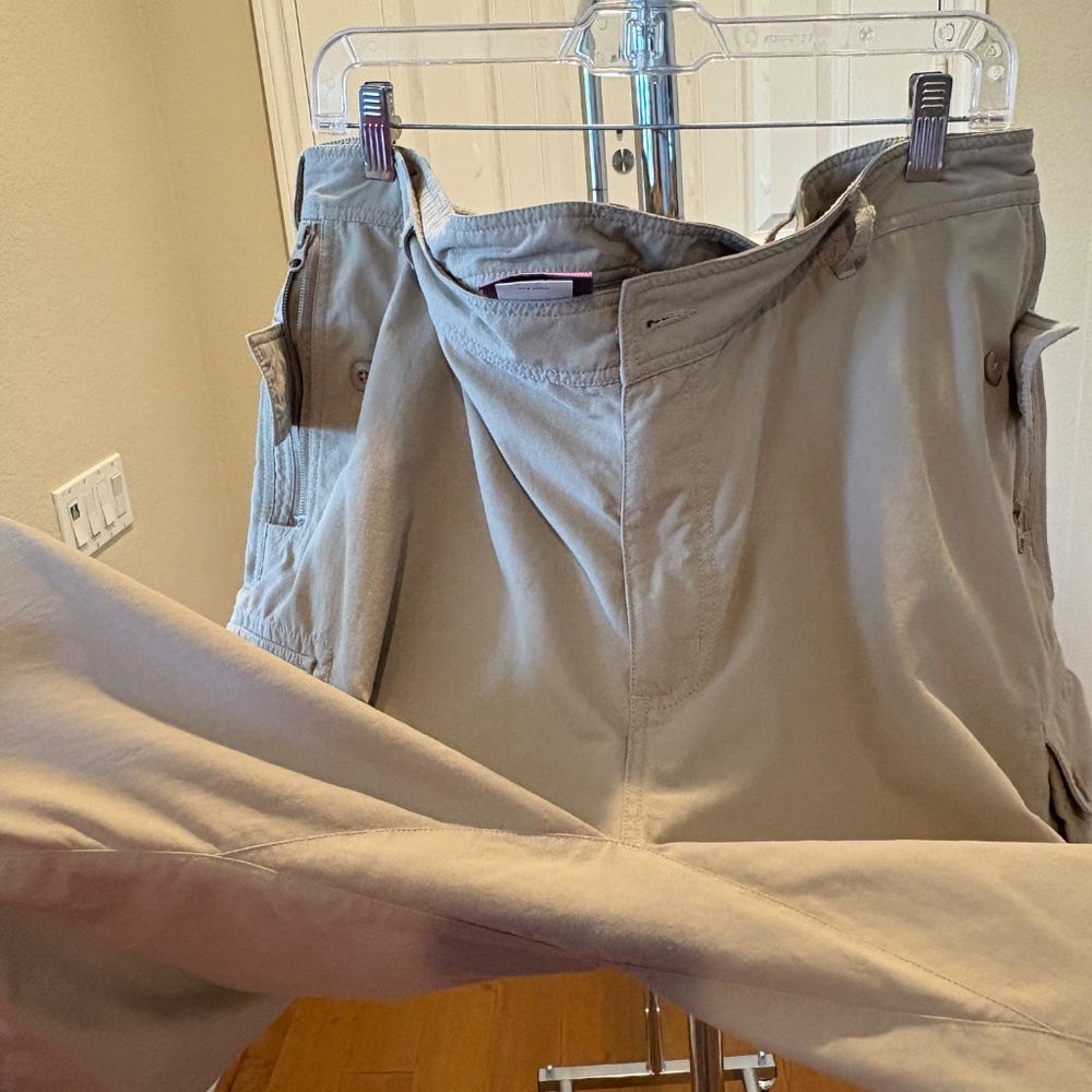 Clothing Arts Mens Adventure Travel Shorts P-Cubed Pick-Pocket Proof Khaki 42 - Picture 5 of 14